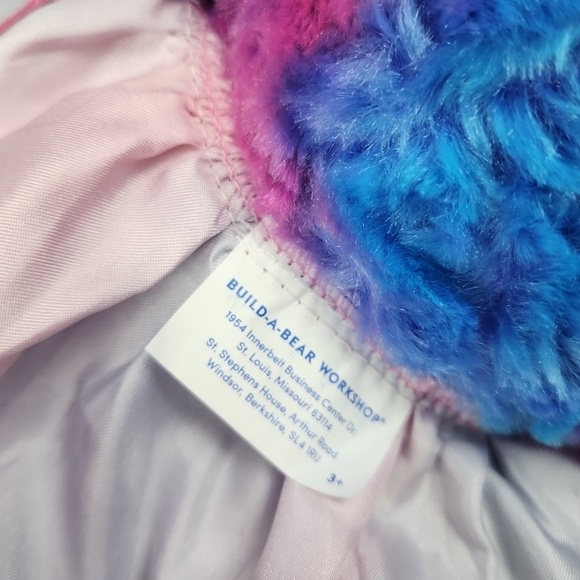 Spring Lilac 16” Easter Bunny Build A Bear BABW Blue Purple Pink Sound Scent - Picture 6 of 9